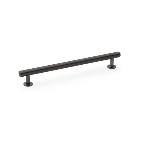 This is an image showing Alexander & Wilks Round T-Bar Cabinet Pull Handle - Dark Bronze - Centres 192mm aw814-192-dbz available to order from Trade Door Handles in Kendal, quick delivery and discounted prices.