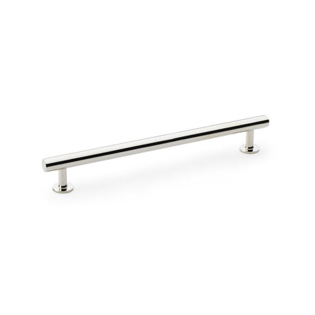 This is an image showing Alexander & Wilks Round T-Bar Cabinet Pull Handle - Polished Nickel - Centres 192mm aw814-192-pn available to order from Trade Door Handles in Kendal, quick delivery and discounted prices.