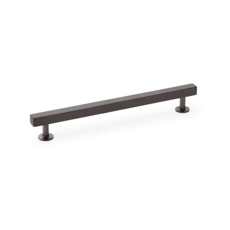 This is an image showing Alexander & Wilks Square T-Bar Cabinet Pull Handle - Dark Bronze - Centres 192mm aw815-192-dbz available to order from Trade Door Handles in Kendal, quick delivery and discounted prices.