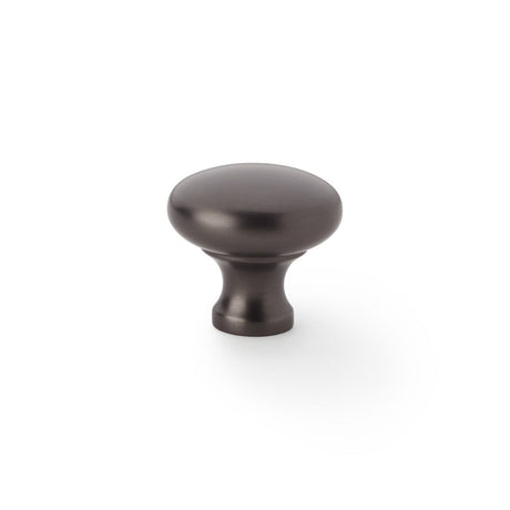 This is an image showing Alexander & Wilks Wade Round Cupboard Knob - Dark Bronze - 32mm aw836-32-dbz available to order from Trade Door Handles in Kendal, quick delivery and discounted prices.