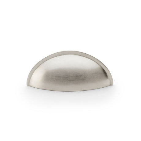 This is an image showing Alexander & Wilks Quieslade Cup Handle - Satin Nickel aw909sn available to order from Trade Door Handles in Kendal, quick delivery and discounted prices.