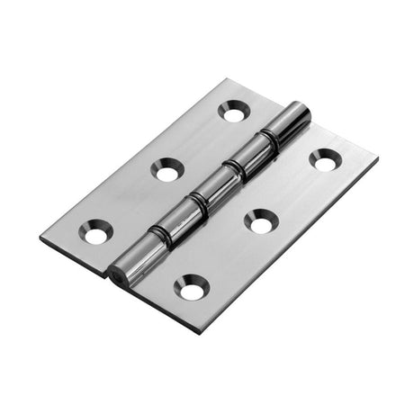 Carlisle Brass Hinges Polished Chrome / Washered Hinges / 3" (76mm) Carlisle Brass - 76 x 50mm Dbl Steel Washer Brass Hinge - Polished Chrome