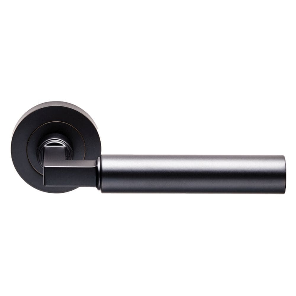 Carlisle Brass Door Furniture Matt Black / Round Rose Carlisle Brass - Amiata Lever on Rose - Matt Black