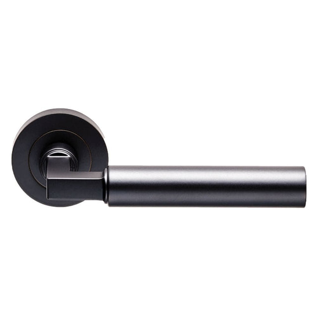 Carlisle Brass Door Furniture Matt Black / Round Rose Carlisle Brass - Amiata Lever on Rose - Matt Black