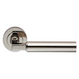 Carlisle Brass Door Furniture Polished Nickel / Round Rose Carlisle Brass - Amiata Lever on Rose - Polished Nickel