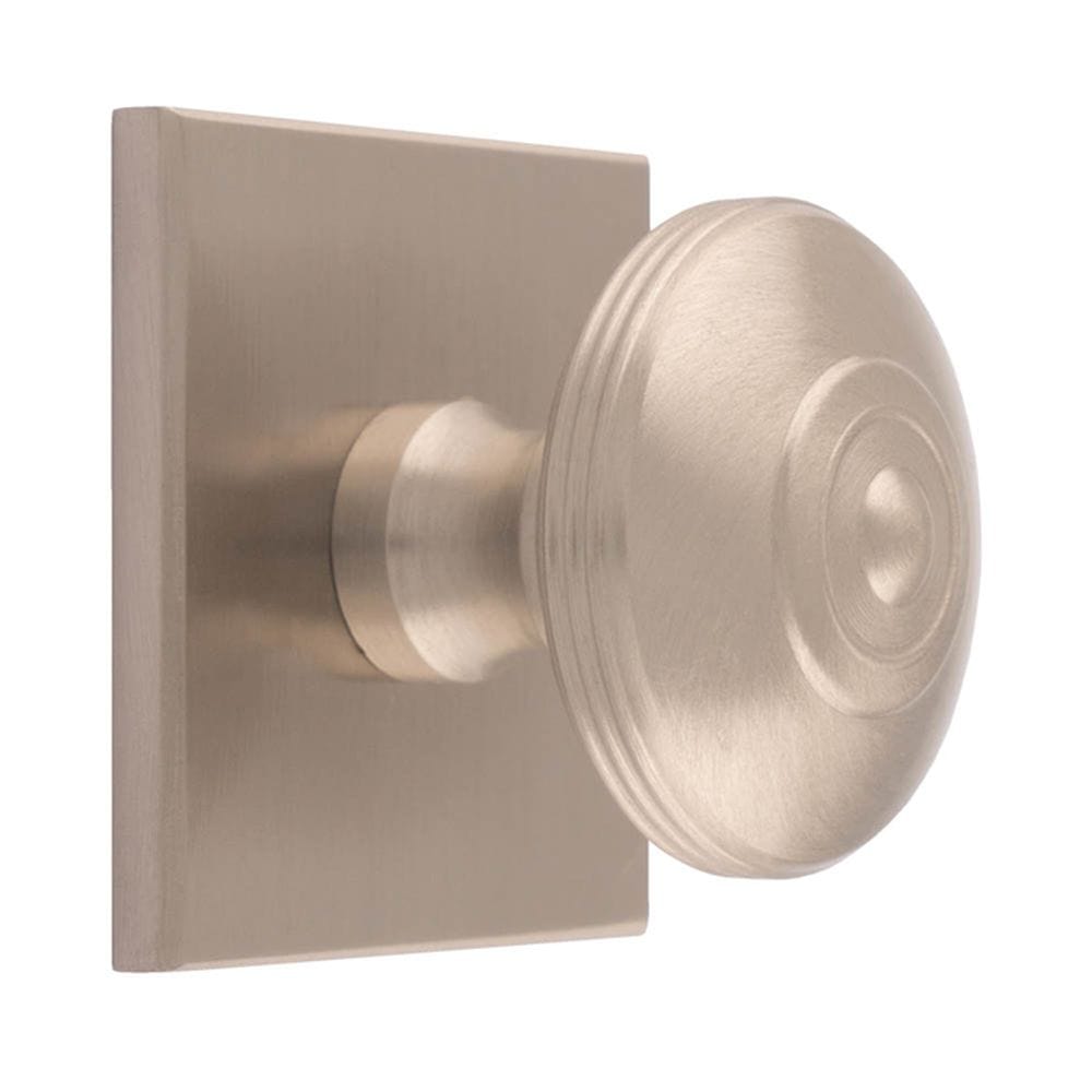 Carlisle Brass Cabinet Hardware Satin Nickel / Cabinet Knob on Backplate Carlisle Brass - Anderson knob on Backplate