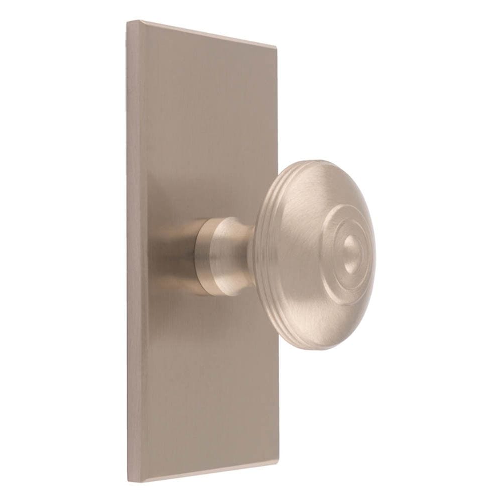 Carlisle Brass Cabinet Hardware Satin Nickel / Cabinet Knob on Backplate Carlisle Brass - Anderson knob on Backplate