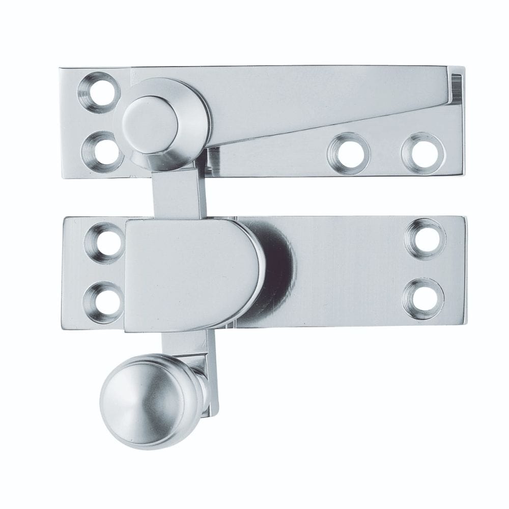 Carlisle Brass Window Furniture Satin Chrome / Sash Window Quadrant Fasteners / Yes Carlisle Brass - Architectural Quality Quadrant Sash Fastener - Satin Chrome
