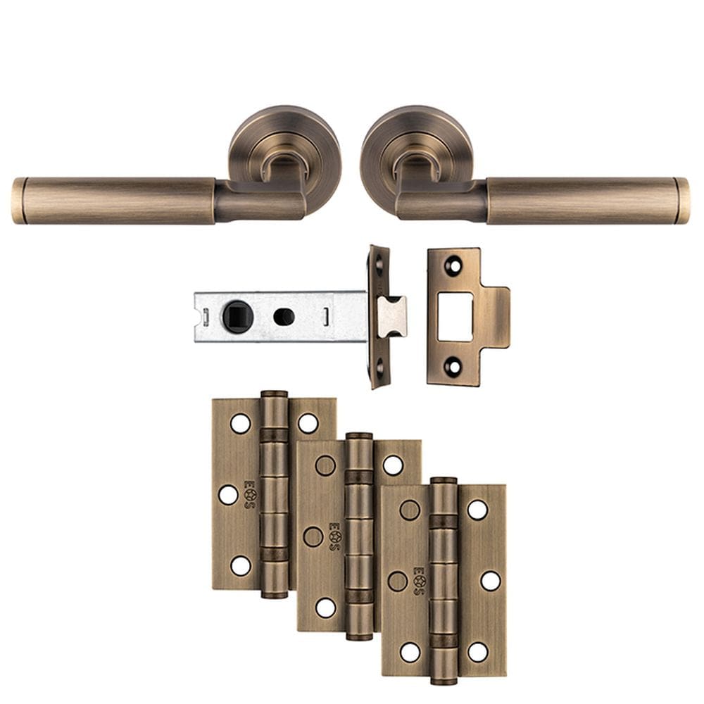 Carlisle Brass Door Furniture Antique Brass / Handles, Hinges and Latch Pack Carlisle Brass - Belas Latch Pack - Ultimate Door Pack - Antique Brass
