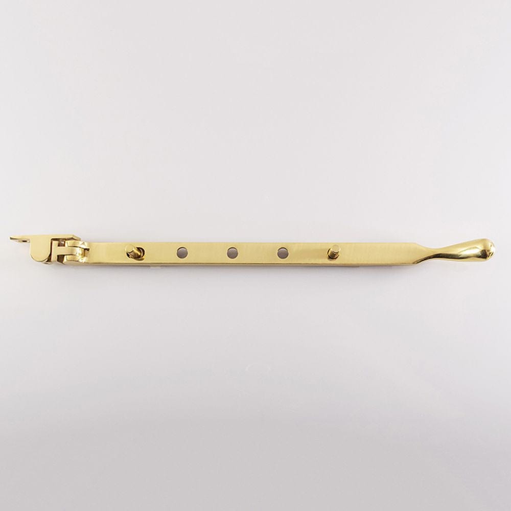 Carlisle Brass Window Furniture Polished Brass / 12"/300mm Carlisle Brass - Bulb End Casement Stay 305mm - Polished Brass