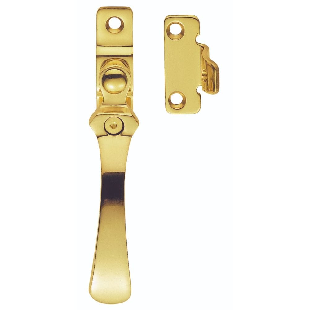 Carlisle Brass Window Furniture Polished Brass / No / Wedge Carlisle Brass - Casement Fastener - Polished Brass