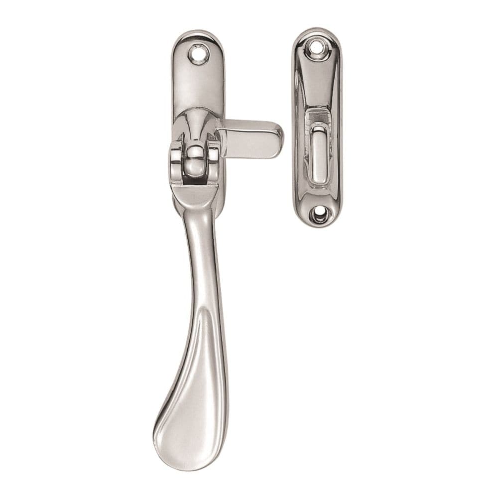 Carlisle Brass Window Furniture Polished Chrome / No / Mortice & Hook Place Carlisle Brass - Casement Fastener Reversible - Polished Chrome