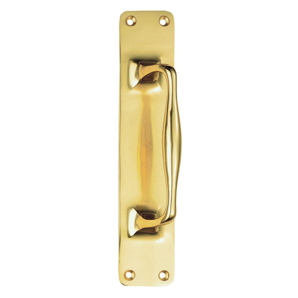 Carlisle Brass Door Furniture Polished Brass / Pull Handle (Backplate) Carlisle Brass - Cast Pull Handle - Polished Brass