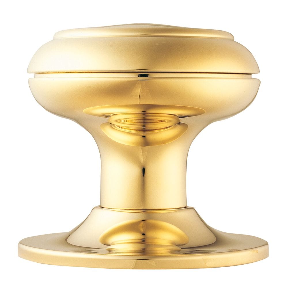 Carlisle Brass Door Furniture Stainless Brass / Round Centre Door Knob Carlisle Brass - Centre Door Knob - Stainless Brass
