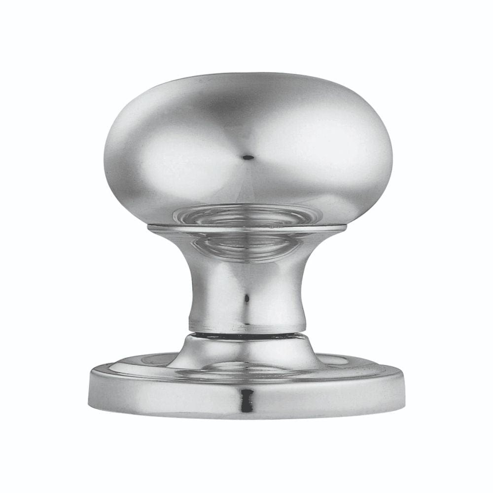 Carlisle Brass Door Furniture Polished Chrome / Mortice Knobs Carlisle Brass - Concealed Fix Mushroom Mortice Knob - Polished Chrome