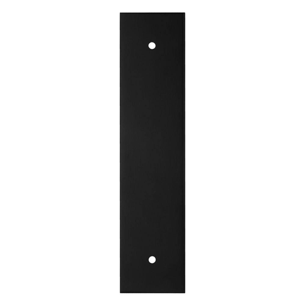 Carlisle Brass Cabinet Hardware Matt Black / Cabinet Pull Handle on Backplate / 168 x 40mm Carlisle Brass - Cupboard Pull backplates - 168 x 40mm - Matt Black