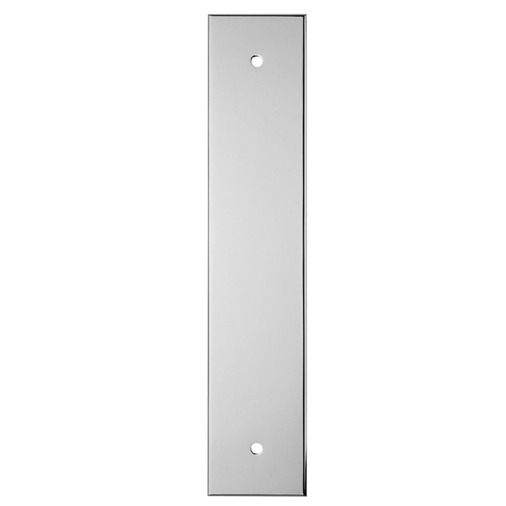 Carlisle Brass Cabinet Hardware Polished Chrome / Cabinet Pull Handle on Backplate / 200 x 40mm Carlisle Brass - Cupboard Pull backplates - 200 x 40mm - Polished Chrome