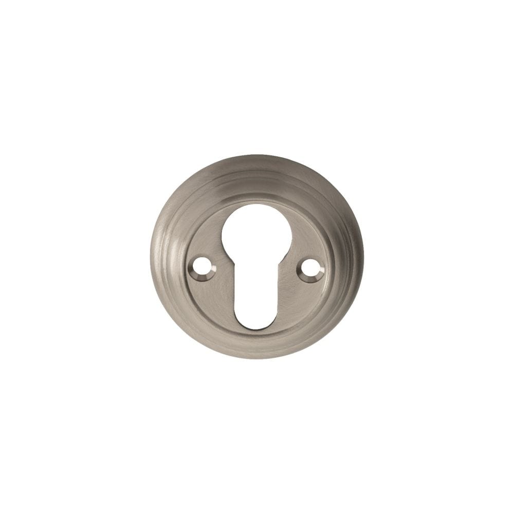 Carlisle Brass Door Furniture Satin Nickel / Euro Profile Escutcheons Carlisle Brass - Delamain Euro Profile Escutcheon - Satin Nickel