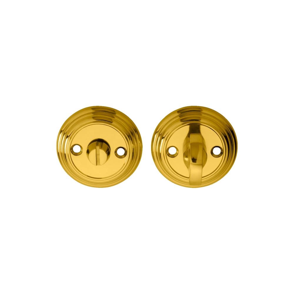 Carlisle Brass Door Furniture Polished Brass / No Carlisle Brass - Delamain Large Turn and Release - Polished Brass