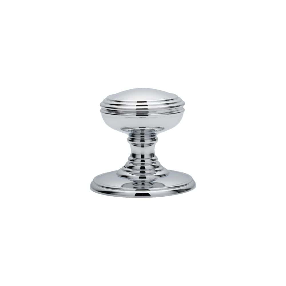 Carlisle Brass Door Furniture Polished Chrome / Mortice Knobs Carlisle Brass - Delamain Plain Mortice Knobs - Polished Chrome