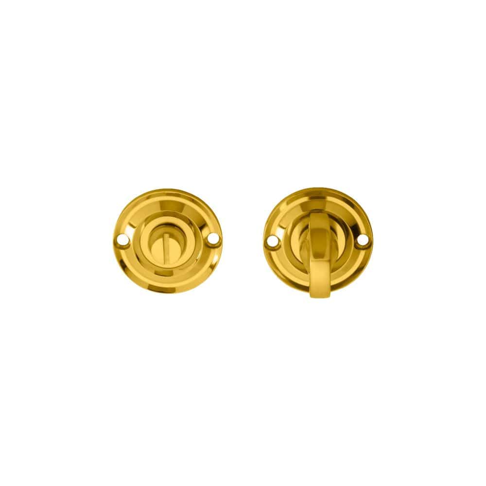 Carlisle Brass Door Furniture Polished Brass / No Carlisle Brass - Delamain Small Turn and Release - Polished Brass