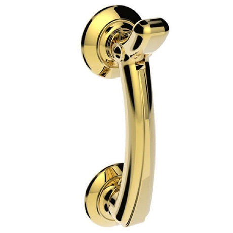 Carlisle Brass Door Furniture Polished Brass Carlisle Brass - Door Knocker on Rose - Polished Brass