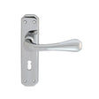 Carlisle Brass Door Furniture Polished Chrome / Std. Lock Handles Carlisle Brass - Eden Lever on Lock Backplate - Polished Chrome