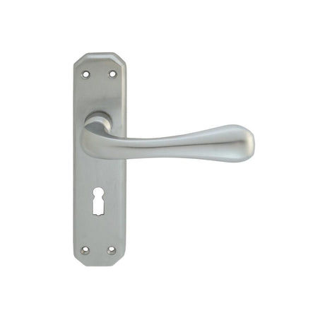 Carlisle Brass Door Furniture Satin Chrome / Std. Lock Handles Carlisle Brass - Eden Lever on Lock Backplate - Satin Chrome