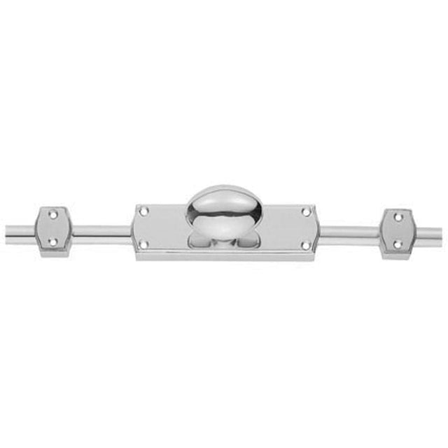 Carlisle Brass Accessories Polished Chrome / Espagnolette Bolts Carlisle Brass - Espagnolette Bolt - Oval Knob Set - Polished Chrome