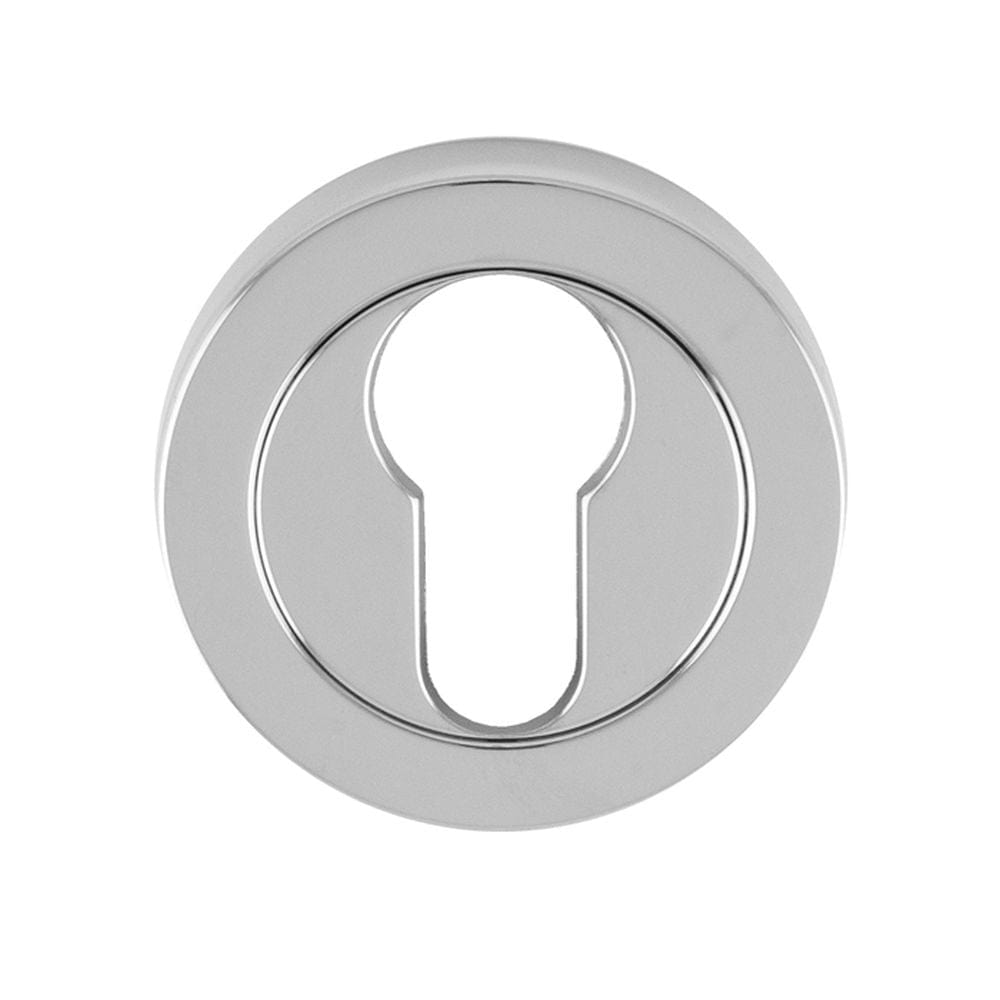 Carlisle Brass Door Furniture Polished Chrome / Euro Profile Escutcheons Carlisle Brass - Euro Escutcheon - Polished Chrome