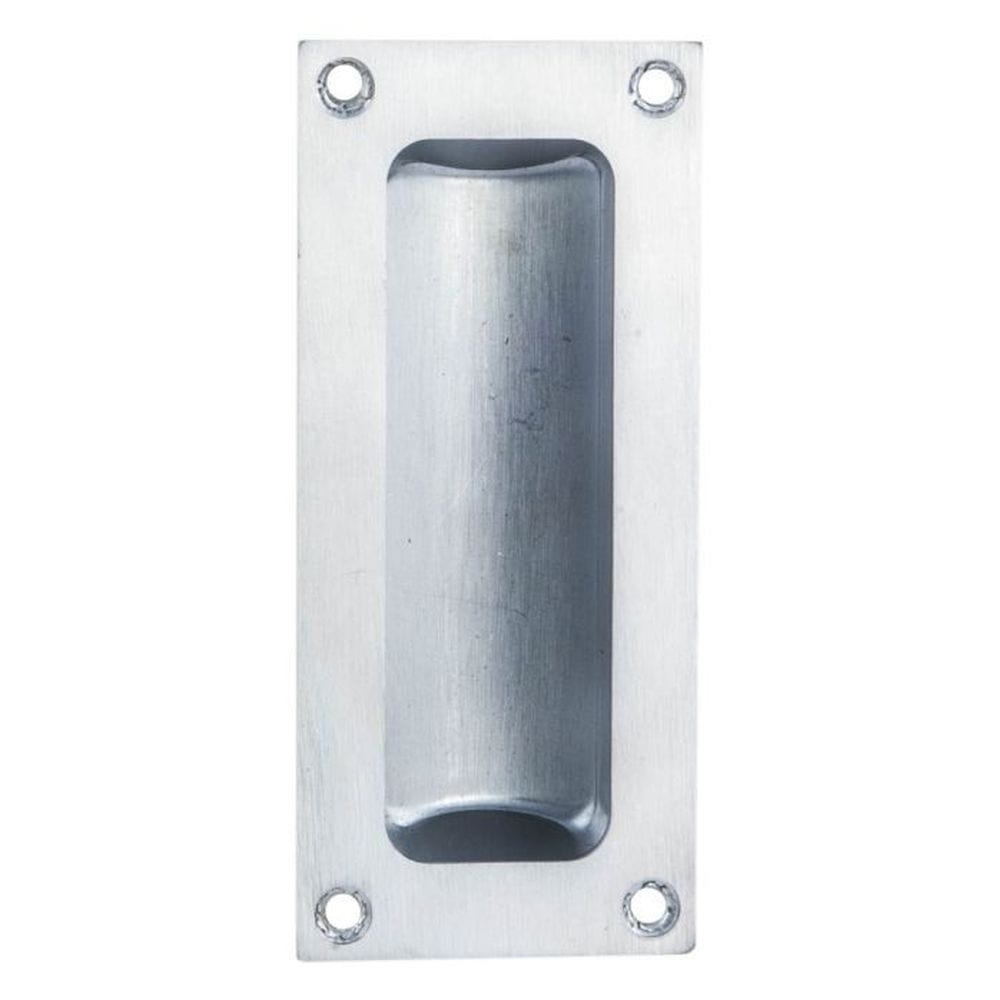 Carlisle Brass Cabinet Hardware Satin Chrome / Flush Handle / Rectangular Carlisle Brass - Flush Pull - Satin Chrome