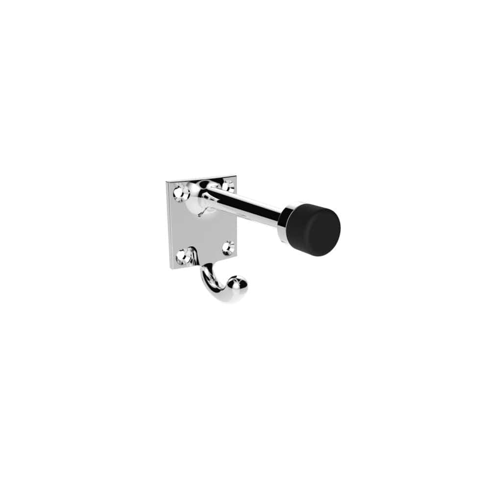 Carlisle Brass Accessories Polished Chrome / Hat & Coat Hooks Carlisle Brass - Hat and Coat Hook with Rubber Buffer - Polished Chrome
