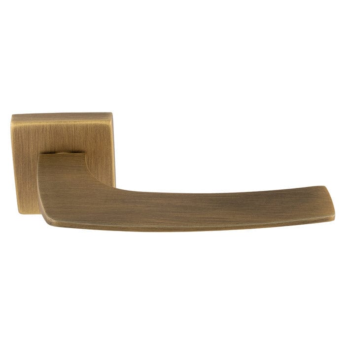 Carlisle Brass Door Furniture Antique Brass / Square Rose Carlisle Brass - Katana Lever On Concealed Fix Push-On Square Rose - Antique Brass