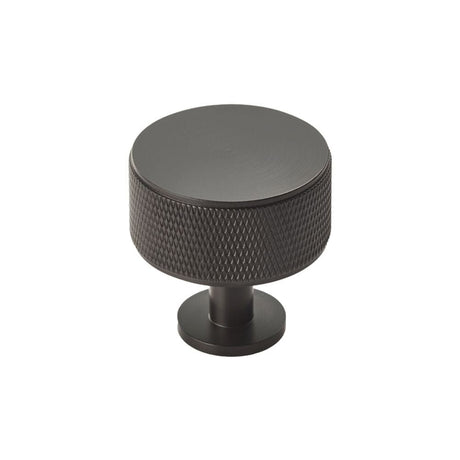 Carlisle Brass Cabinet Hardware Matt Black / Cabinet Knobs / 35mm Dia. Carlisle Brass - Knurled Radio Knob - Matt Black