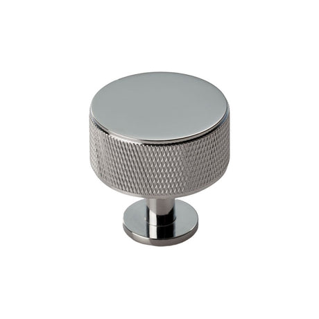 Carlisle Brass Cabinet Hardware Polished Chrome / Cabinet Knobs / 35mm Dia. Carlisle Brass - Knurled Radio Knob - Polished Chrome