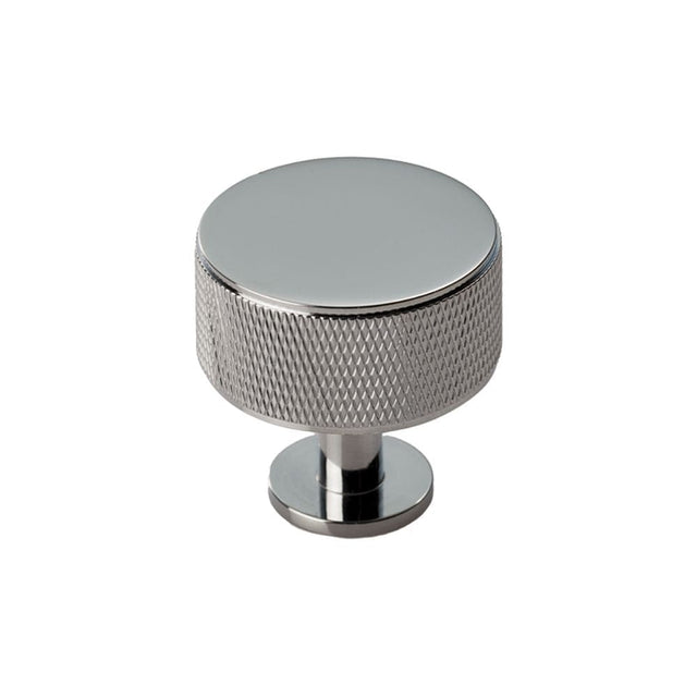 Carlisle Brass Cabinet Hardware Polished Chrome / Cabinet Knobs / 35mm Dia. Carlisle Brass - Knurled Radio Knob - Polished Chrome
