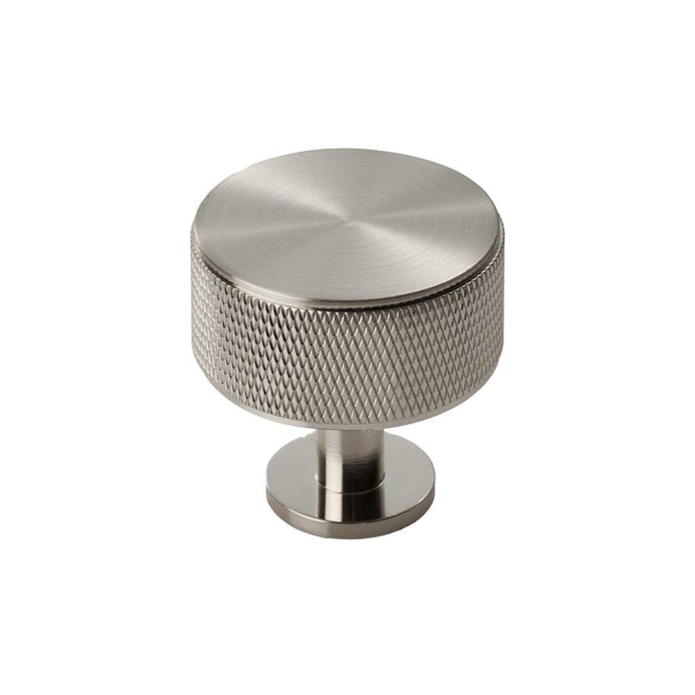 Carlisle Brass Cabinet Hardware Satin Nickel / Cabinet Knobs / 35mm Dia. Carlisle Brass - Knurled Radio Knob - Satin Nickel
