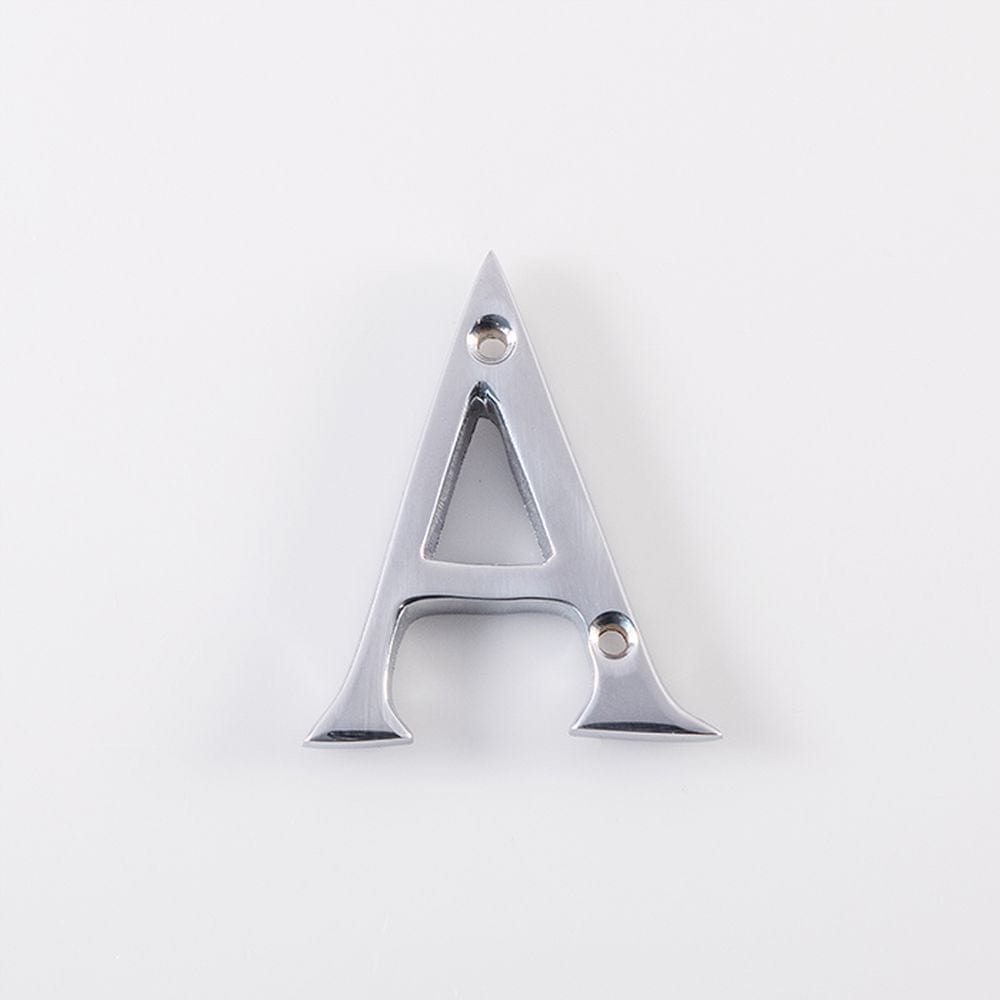 Carlisle Brass Door Furniture Polished Chrome / Letters / A Carlisle Brass - Letter A - Polished Chrome