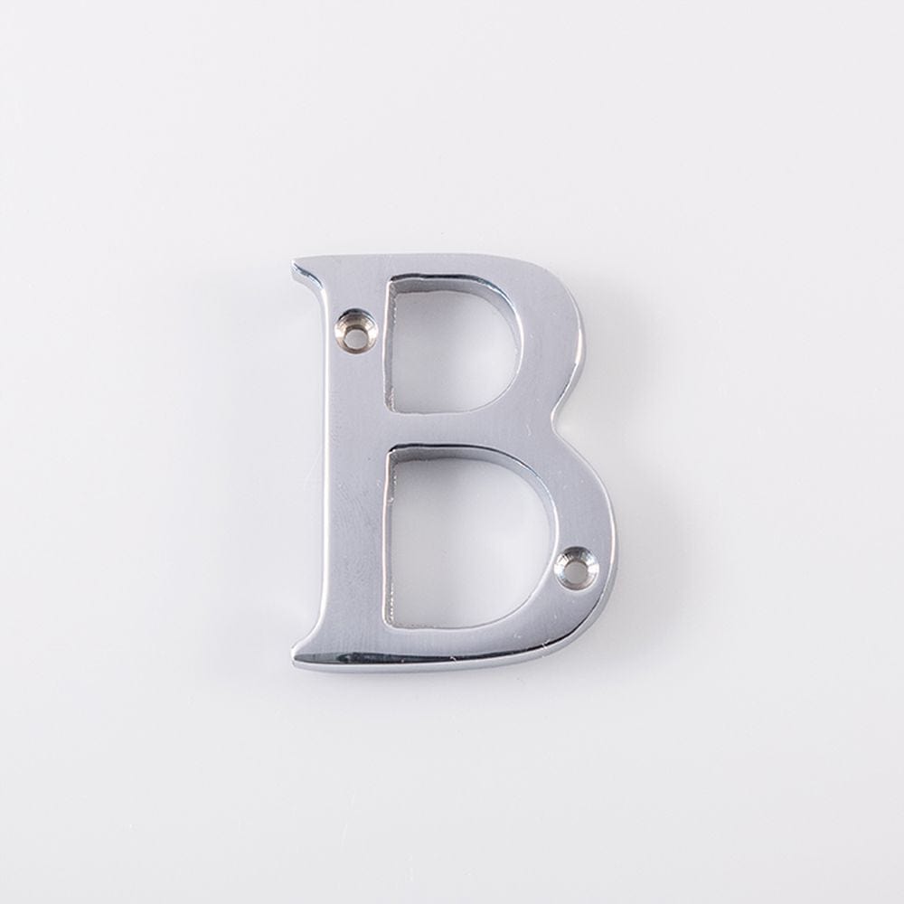 Carlisle Brass Door Furniture Polished Chrome / Letters / B Carlisle Brass - Letter B - Polished Chrome