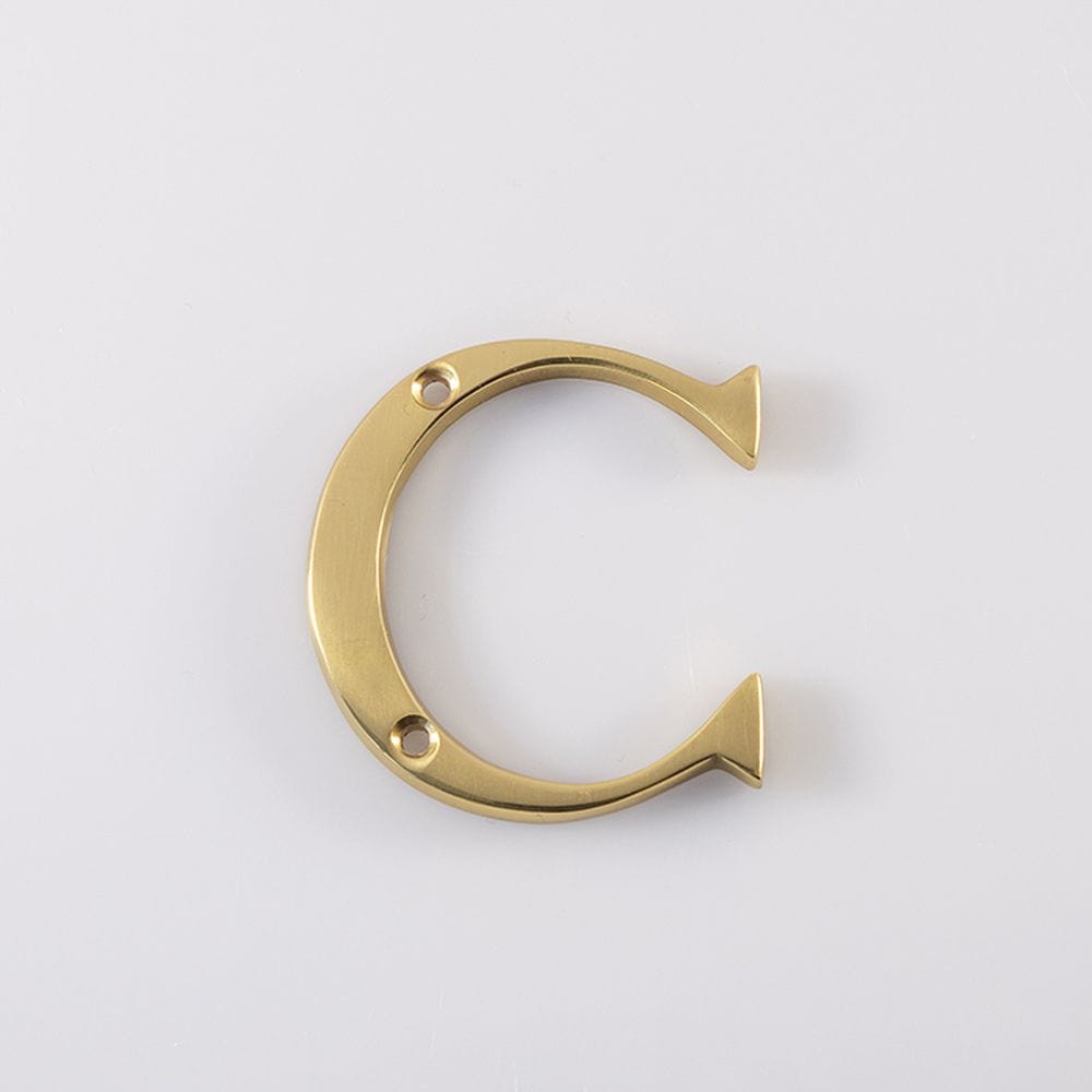 Carlisle Brass Door Furniture Polished Brass / Letters / C Carlisle Brass - Letter C - Polished Brass