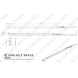 Carlisle Brass Accessories Polished Brass / Flush Bolts / 600mm Carlisle Brass - Lever Action Flush Bolt 609mm - Polished Brass