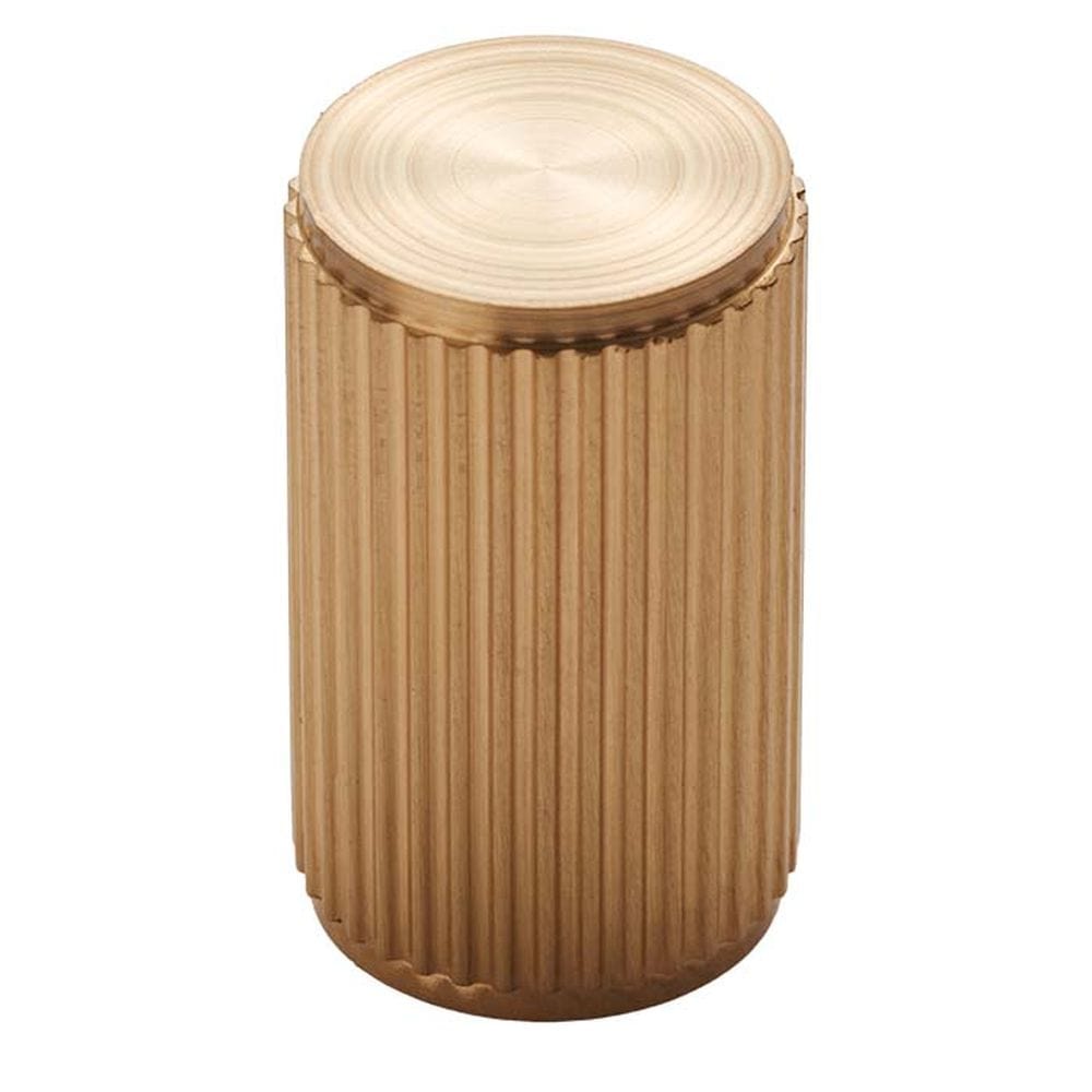 Carlisle Brass Cabinet Hardware Satin Brass / Cabinet Knobs / 18mm Dia. Carlisle Brass - Lines Knob - Satin Brass