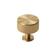 Carlisle Brass Cabinet Hardware Satin Brass / Cabinet Knobs Carlisle Brass - Lines Radio Knob Satin Brass