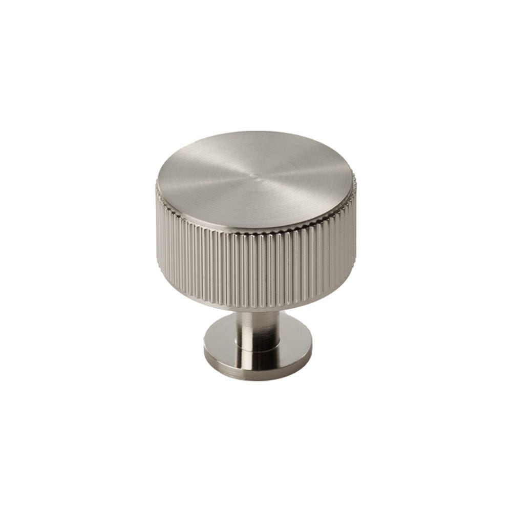 Carlisle Brass Cabinet Hardware Satin Nickel / Cabinet Knobs / 35mm Dia. Carlisle Brass - Lines Radio Knob - Satin Nickel