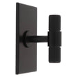 Carlisle Brass Cabinet Hardware Matt Black / Cabinet T-Pulls Carlisle Brass - Lines T-Bar Knob on Backplate