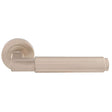 Carlisle Brass Door Furniture Satin Nickel / Round Rose Carlisle Brass - Masano Lever On Rose - Satin Nickel