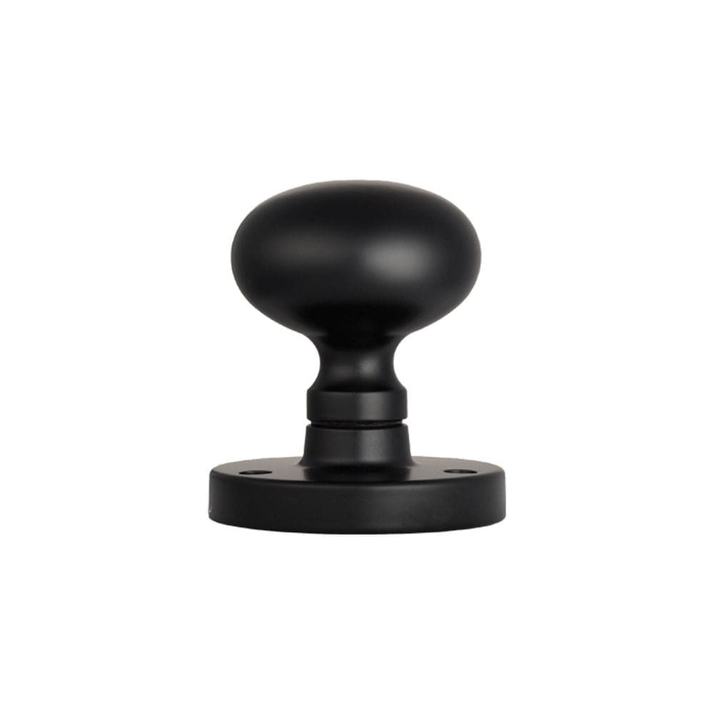 Carlisle Brass Door Furniture Matt Black / Mortice Knobs Carlisle Brass - Mushroom Mortice Knob - Matt Black