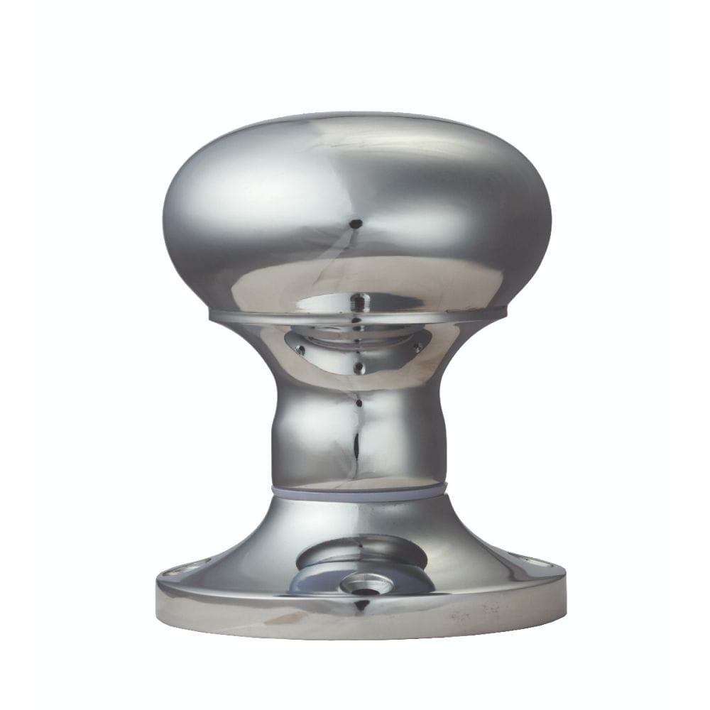 Carlisle Brass Door Furniture Polished Chrome / Mortice Knobs Carlisle Brass - Mushroom Mortice Knob (Unsprung) - Polished Chrome