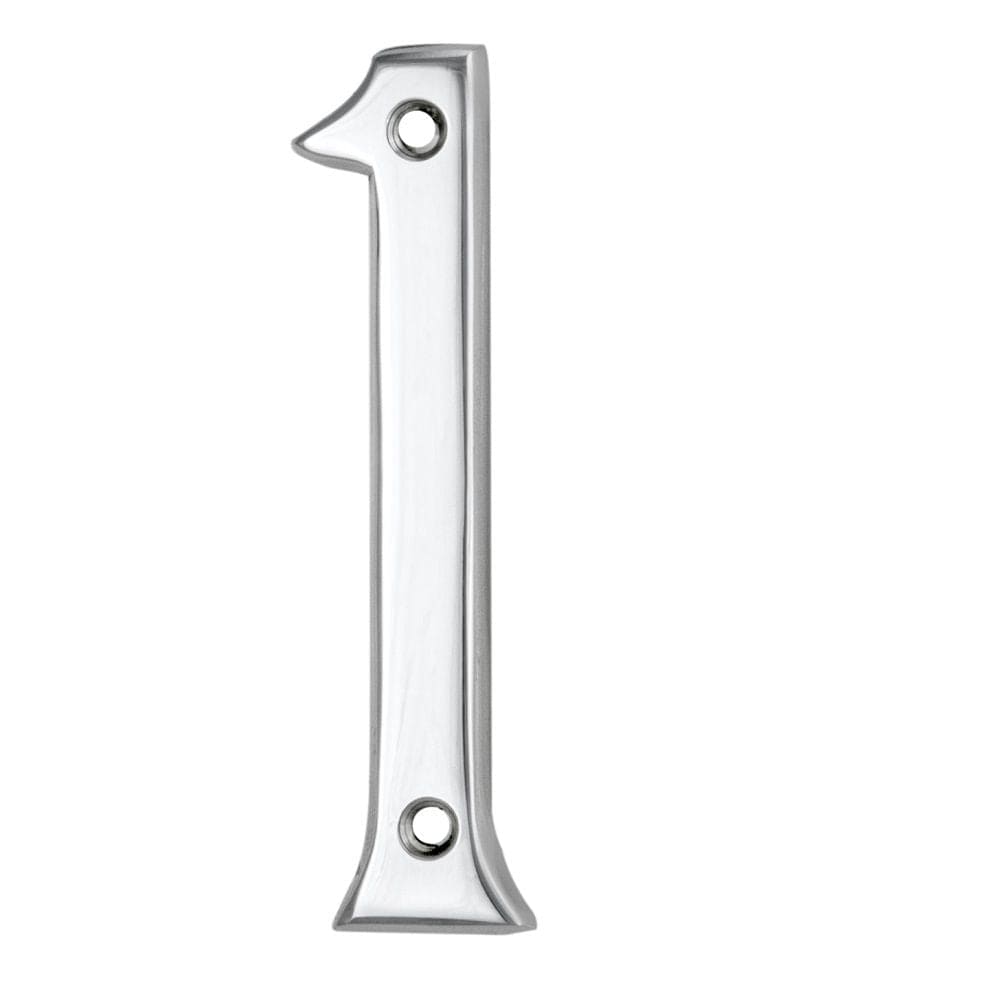 Carlisle Brass Door Furniture Polished Chrome / Numerals / 9 Carlisle Brass - Numerals (0-9) Number 1 - Polished Chrome