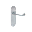 Carlisle Brass Door Furniture Satin Chrome / Latch Handles Carlisle Brass - Oakley Lever on Latch Backplate - Satin Chrome